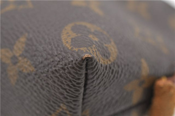 Authentic LOUIS VUITTON Monogram Pochette Cosmetic Pouch M47515 LV 4715C