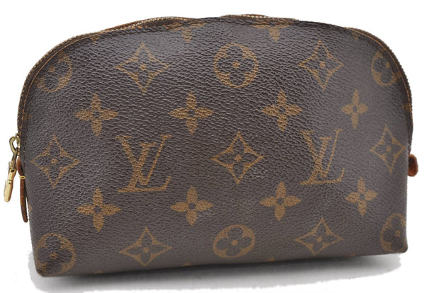 Authentic LOUIS VUITTON Monogram Pochette Cosmetic Pouch M47515 LV 4715C