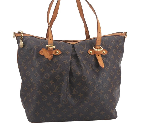 Authentic Louis Vuitton Monogram Palermo GM Shoulder Tote Bag M40146 LV 4716D