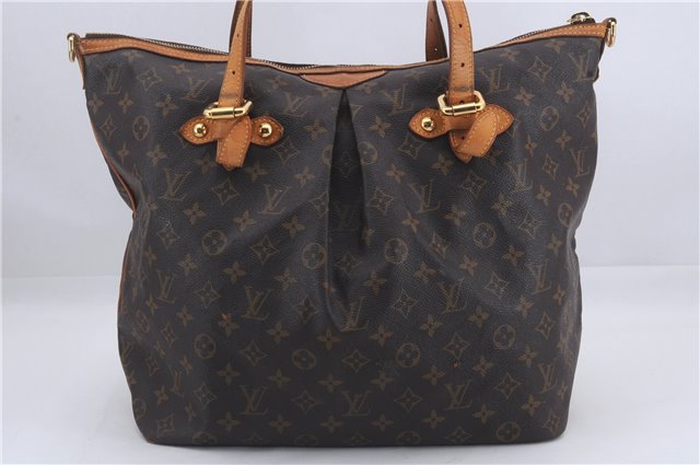 Authentic Louis Vuitton Monogram Palermo GM Shoulder Tote Bag M40146 LV 4716D