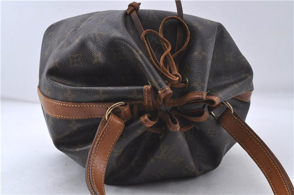 Authentic Louis Vuitton Monogram Petit Noe Shoulder Bag M42226 LV 4718D