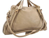 Authentic Chloe Paraty Large Vintage 2Way Shoulder Tote Bag Leather Beige 4718F