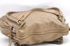 Authentic Chloe Paraty Large Vintage 2Way Shoulder Tote Bag Leather Beige 4718F