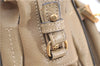 Authentic Chloe Paraty Large Vintage 2Way Shoulder Tote Bag Leather Beige 4718F