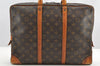 Authentic Louis Vuitton Monogram Porte Documents Voyage M53361 Briefcase 4719I