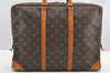 Authentic Louis Vuitton Monogram Porte Documents Voyage M53361 Briefcase 4719I