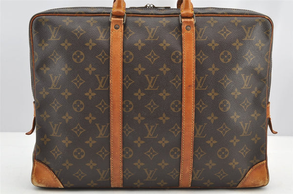 Authentic Louis Vuitton Monogram Porte Documents Voyage M53361 Briefcase 4719I