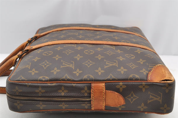 Authentic Louis Vuitton Monogram Porte Documents Voyage M53361 Briefcase 4719I