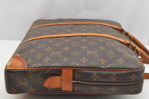 Authentic Louis Vuitton Monogram Porte Documents Voyage M53361 Briefcase 4719I