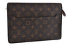 Authentic Louis Vuitton Monogram Pochette Homme Clutch Hand Bag M51795 LV 4720D