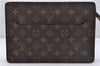 Authentic Louis Vuitton Monogram Pochette Homme Clutch Hand Bag M51795 LV 4720D