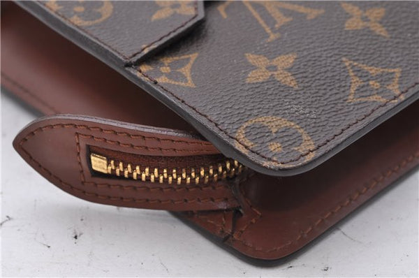 Authentic Louis Vuitton Monogram Pochette Homme Clutch Hand Bag M51795 LV 4720D