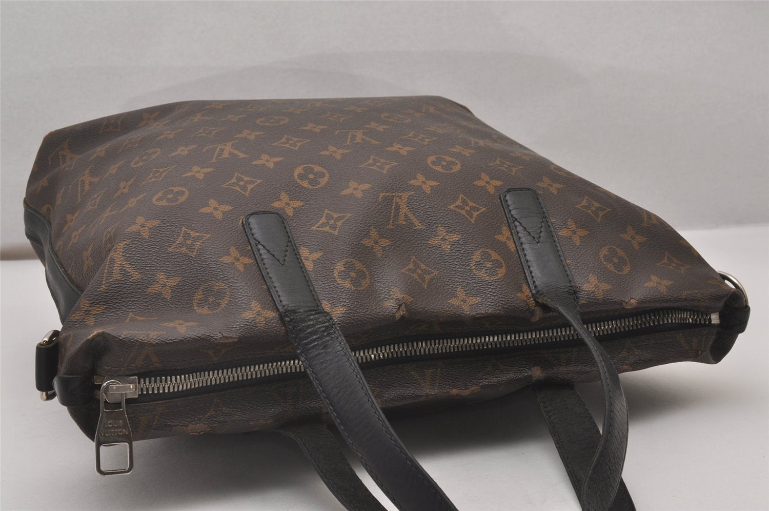 Authentic Louis Vuitton Monogram Macassar Davis 2Way Tote Bag M56708 LV 4720I