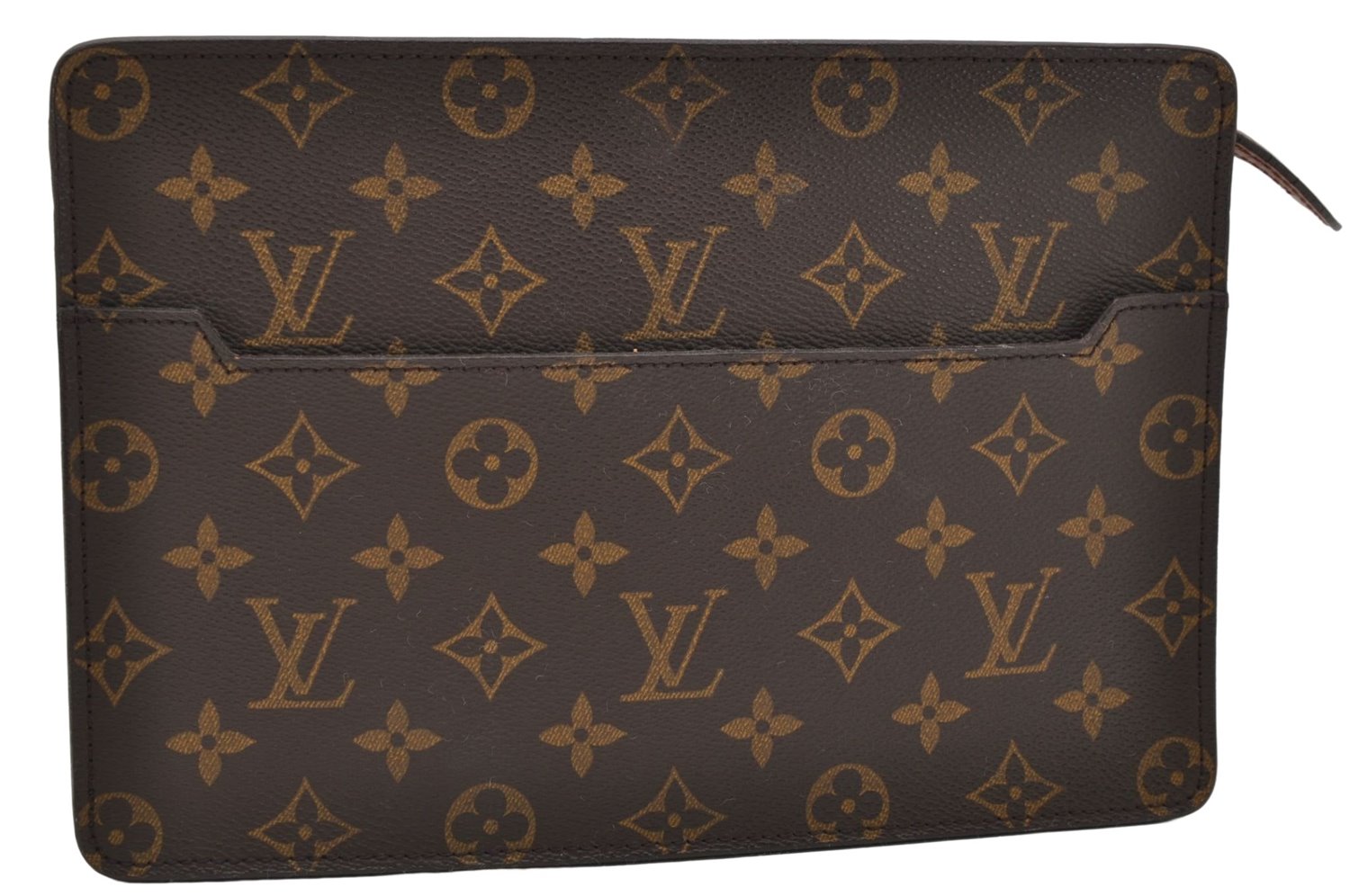 Authentic Louis Vuitton Monogram Pochette Homme Clutch Hand Bag M51795 LV 4721D