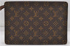 Authentic Louis Vuitton Monogram Pochette Homme Clutch Hand Bag M51795 LV 4721D