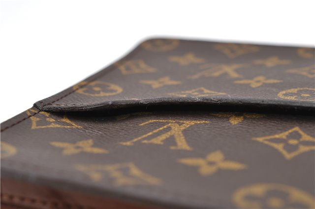 Authentic Louis Vuitton Monogram Pochette Homme Clutch Hand Bag M51795 LV 4721D
