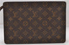 Authentic Louis Vuitton Monogram Pochette Homme Clutch Hand Bag M51795 LV 4722D
