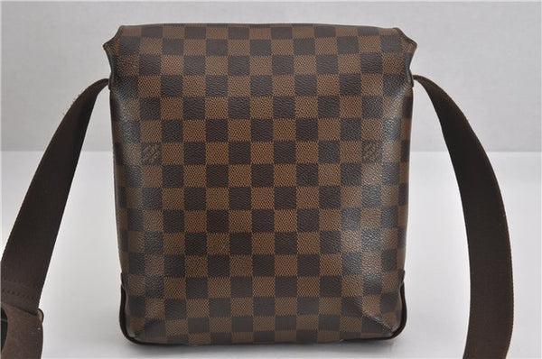 Authentic Louis Vuitton Damier Brooklyn PM Shoulder Cross Bag N51210 LV 4722F