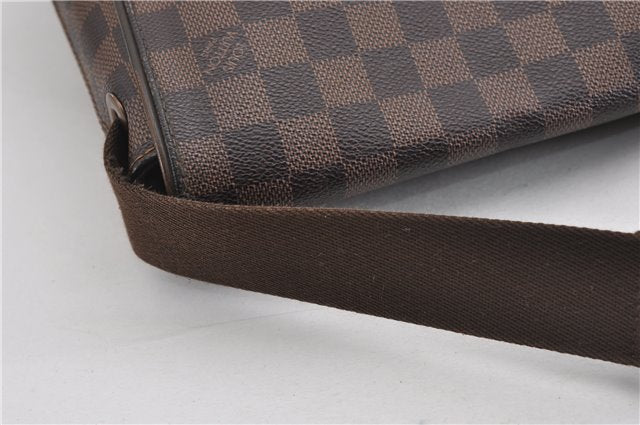 Authentic Louis Vuitton Damier Brooklyn PM Shoulder Cross Bag N51210 LV 4722F