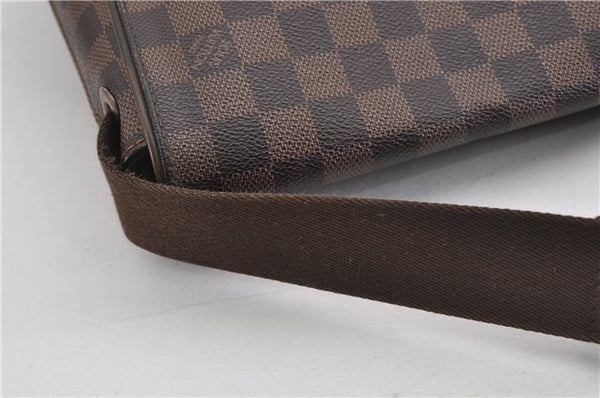 Authentic Louis Vuitton Damier Brooklyn PM Shoulder Cross Bag N51210 LV 4722F