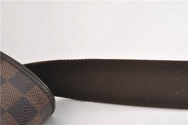 Authentic Louis Vuitton Damier Brooklyn PM Shoulder Cross Bag N51210 LV 4722F