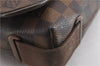 Authentic Louis Vuitton Damier Brooklyn PM Shoulder Cross Bag N51210 LV 4722F