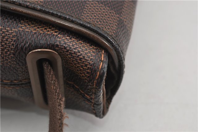 Authentic Louis Vuitton Damier Brooklyn PM Shoulder Cross Bag N51210 LV 4722F