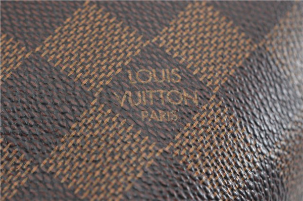 Authentic Louis Vuitton Damier Brooklyn PM Shoulder Cross Bag N51210 LV 4722F