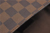 Authentic Louis Vuitton Damier Brooklyn PM Shoulder Cross Bag N51210 LV 4722F