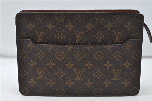 Authentic Louis Vuitton Monogram Pochette Homme Clutch Hand Bag M51795 LV 4723D