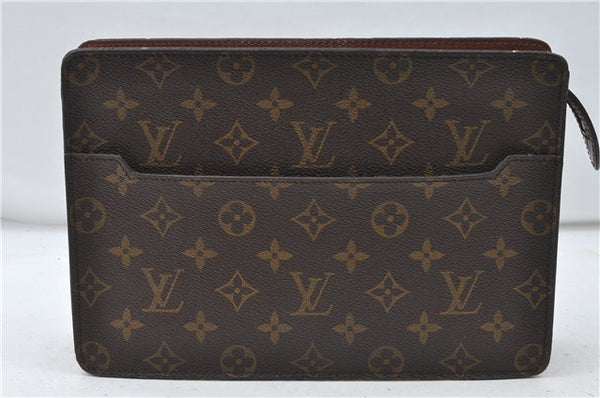 Authentic Louis Vuitton Monogram Pochette Homme Clutch Hand Bag M51795 LV 4723D