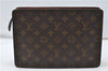 Authentic Louis Vuitton Monogram Pochette Homme Clutch Hand Bag M51795 LV 4723D