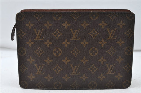 Authentic Louis Vuitton Monogram Pochette Homme Clutch Hand Bag M51795 LV 4723D