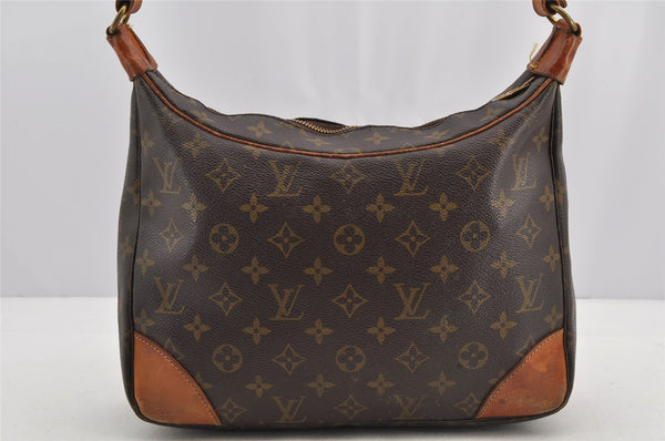 Authentic Louis Vuitton Monogram Boulogne 30 Shoulder Cross Bag Old Model 4723I