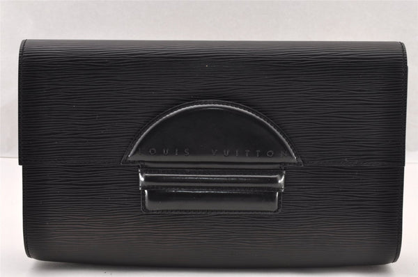 Authentic Louis Vuitton Epi Chaillot Clutch Hand Bag Black M52542 LV 4724I