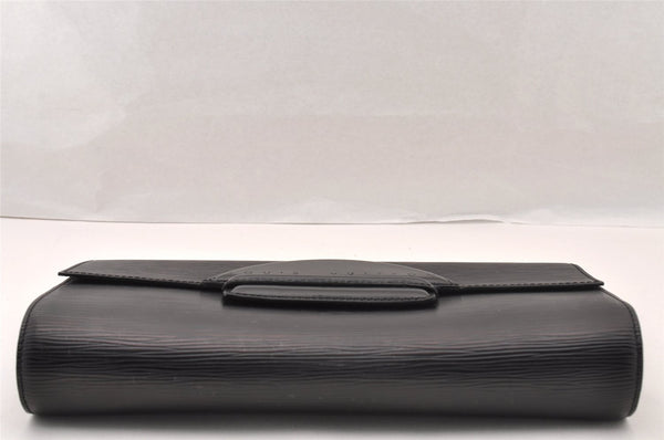 Authentic Louis Vuitton Epi Chaillot Clutch Hand Bag Black M52542 LV 4724I
