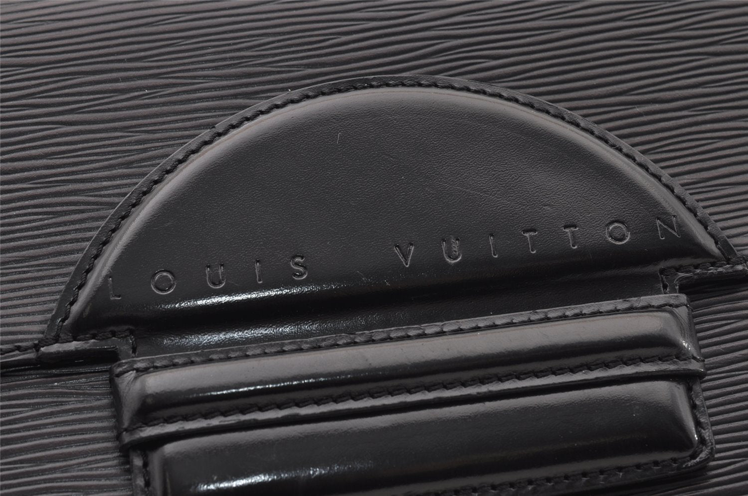 Authentic Louis Vuitton Epi Chaillot Clutch Hand Bag Black M52542 LV 4724I
