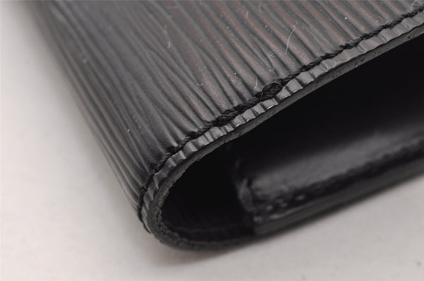 Authentic Louis Vuitton Epi Chaillot Clutch Hand Bag Black M52542 LV 4724I