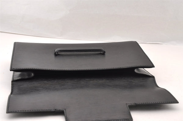 Authentic Louis Vuitton Epi Chaillot Clutch Hand Bag Black M52542 LV 4724I