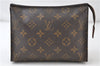 Auth Louis Vuitton Monogram Poche Toilette 19 Cosmetics Pouch M47544 LV 4725D