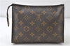 Auth Louis Vuitton Monogram Poche Toilette 19 Cosmetics Pouch M47544 LV 4725D