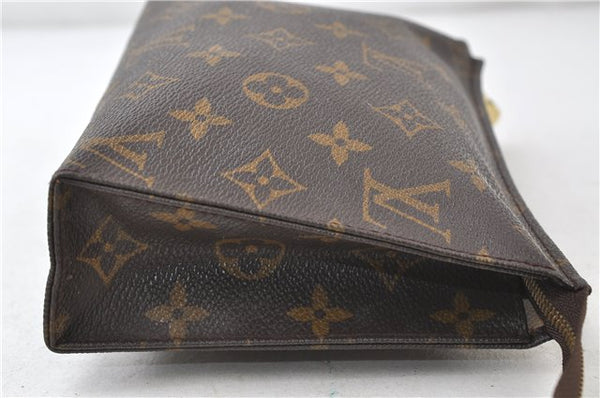 Auth Louis Vuitton Monogram Poche Toilette 19 Cosmetics Pouch M47544 LV 4725D