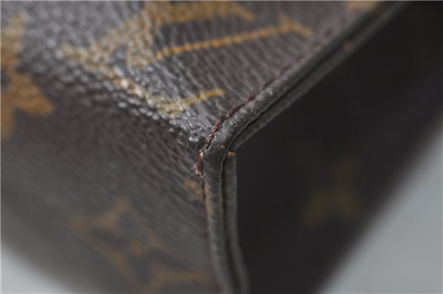 Auth Louis Vuitton Monogram Poche Toilette 19 Cosmetics Pouch M47544 LV 4725D