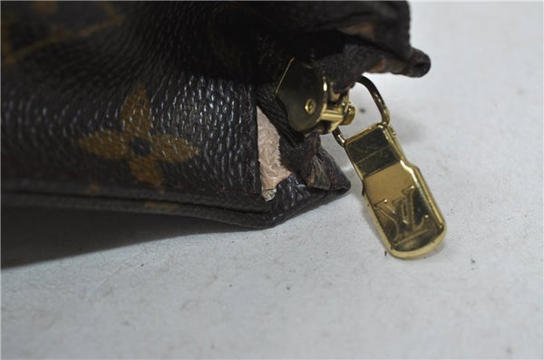 Auth Louis Vuitton Monogram Poche Toilette 19 Cosmetics Pouch M47544 LV 4725D
