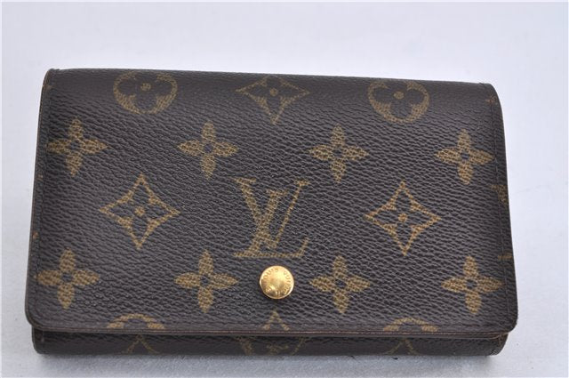 Auth Louis Vuitton Monogram Porte Monnaie Billets Tresor Wallet M61730 LV 4725F