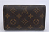 Auth Louis Vuitton Monogram Porte Monnaie Billets Tresor Wallet M61730 LV 4725F