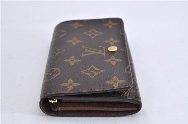 Auth Louis Vuitton Monogram Porte Monnaie Billets Tresor Wallet M61730 LV 4725F