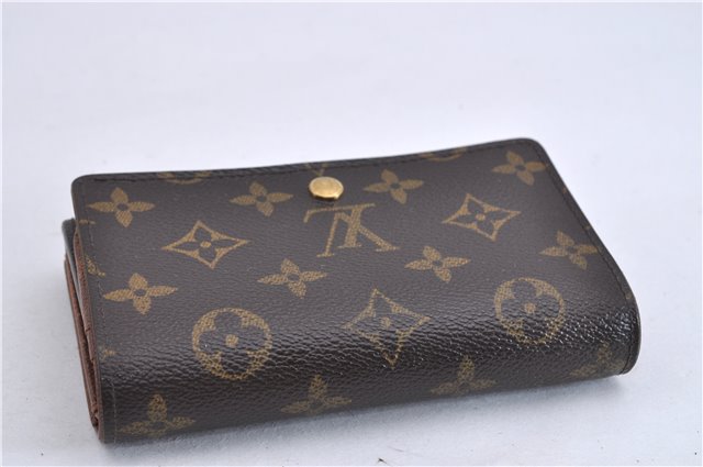 Auth Louis Vuitton Monogram Porte Monnaie Billets Tresor Wallet M61730 LV 4725F