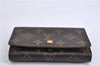 Auth Louis Vuitton Monogram Porte Monnaie Billets Tresor Wallet M61730 LV 4725F