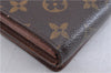 Auth Louis Vuitton Monogram Porte Monnaie Billets Tresor Wallet M61730 LV 4725F